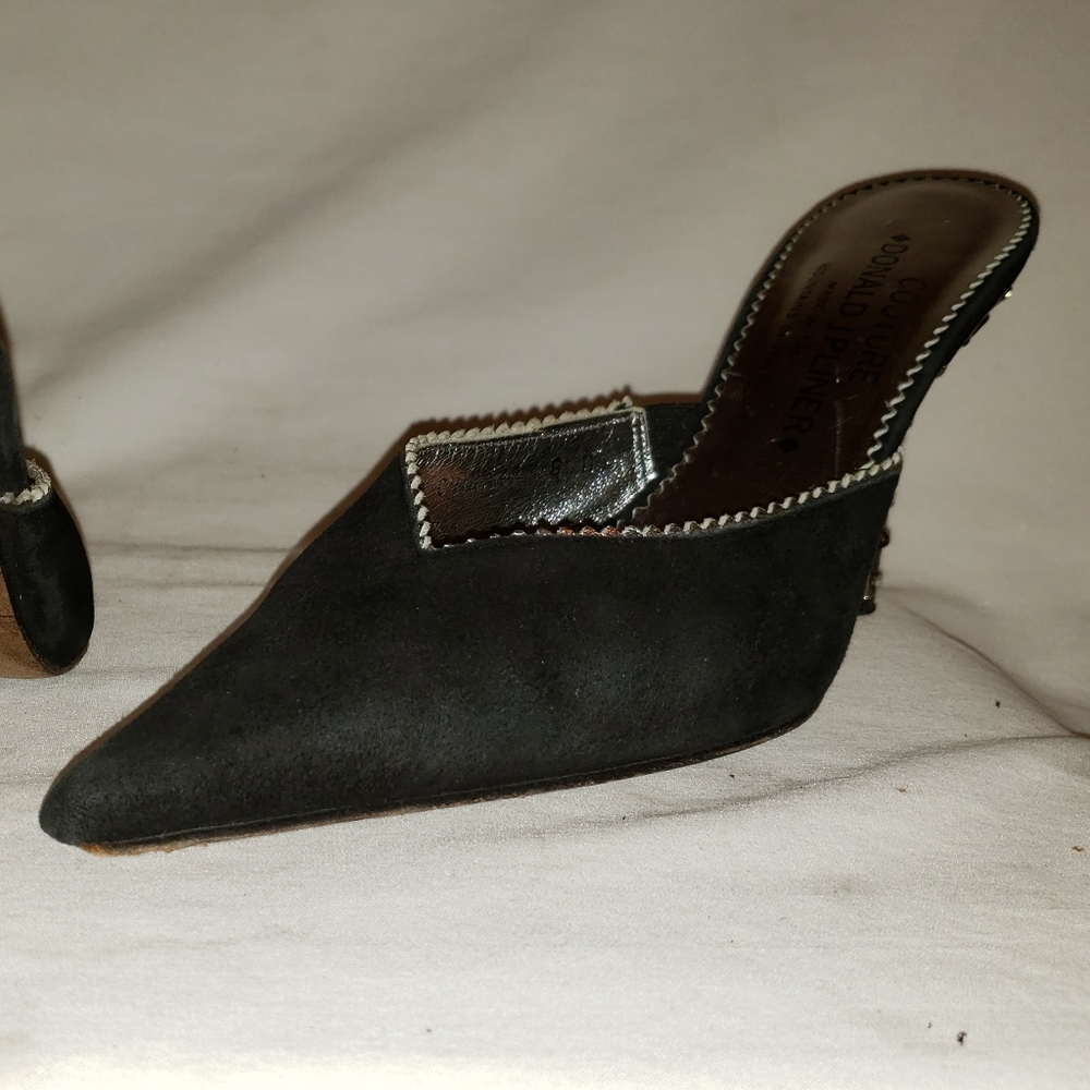 Donald J Pliner Couture Kitten Heels Sz 8M Black